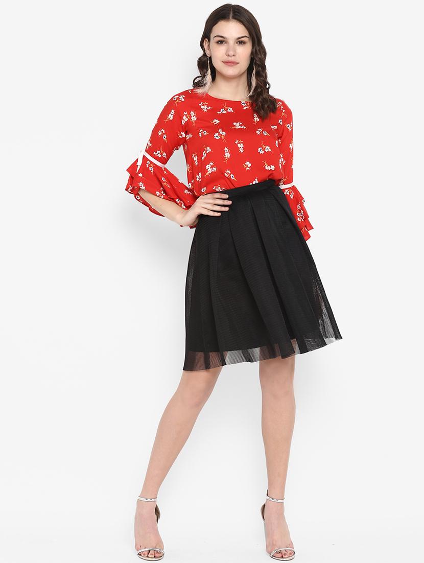 bell sleeved floral top - 16713837 - Zoom Image - 4