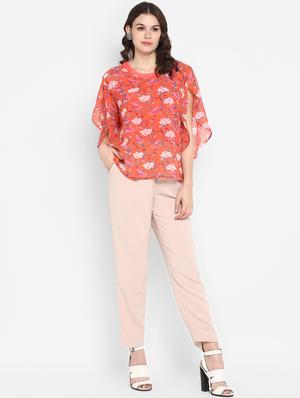 slit sleeved floral top - 16713838 - Standard Image - 4