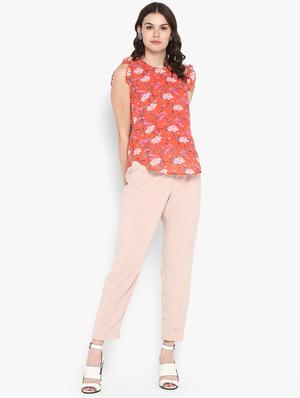 round neck floral top - 16713840 - Standard Image - 4