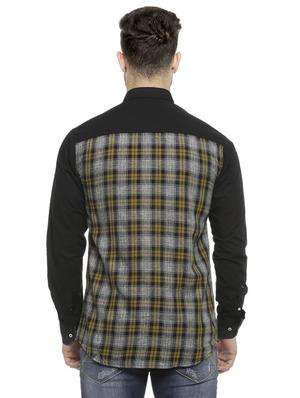 grey checkered casual shirt - 16713862 - Standard Image - 3