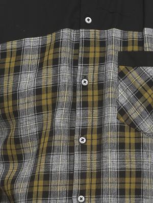 grey checkered casual shirt - 16713862 - Standard Image - 5