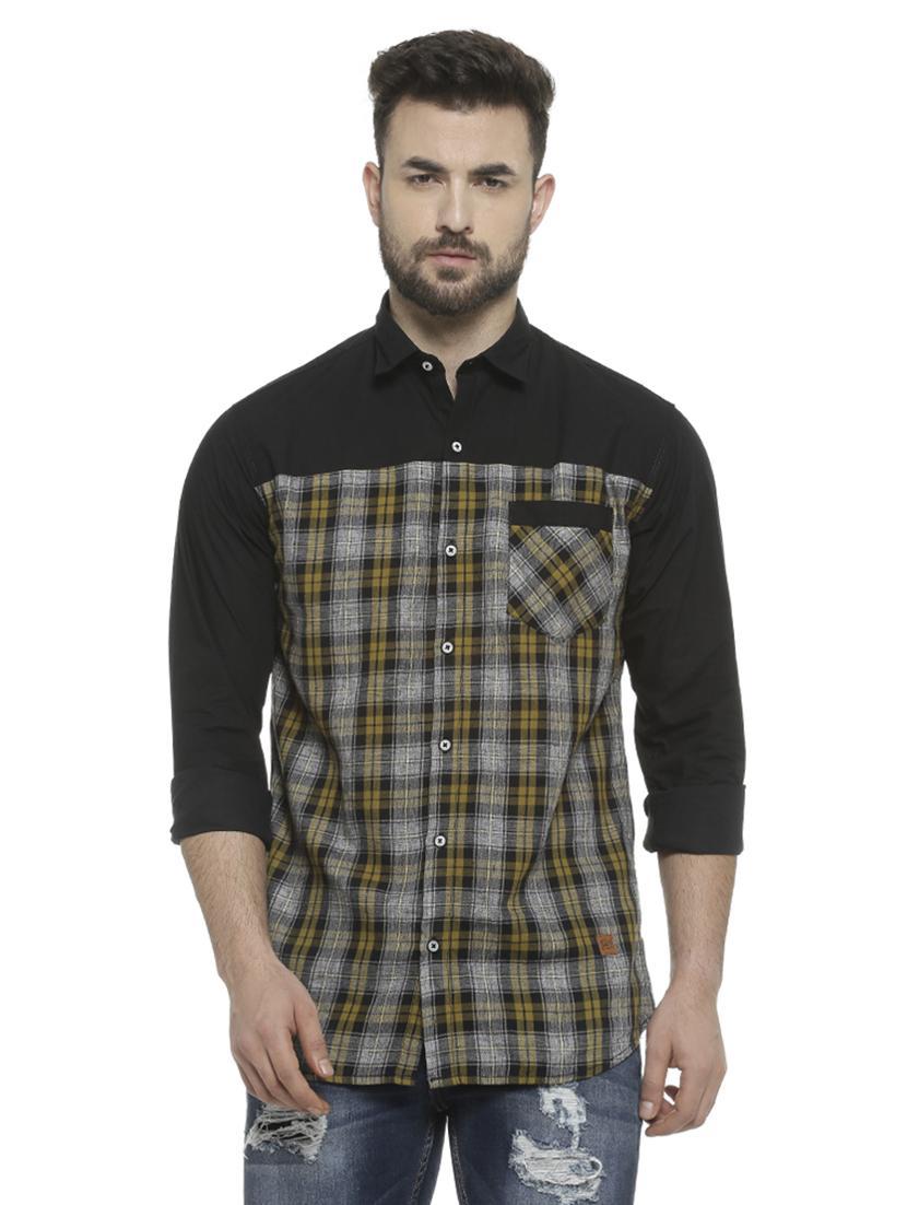 grey checkered casual shirt - 16713862 - Zoom Image - 1