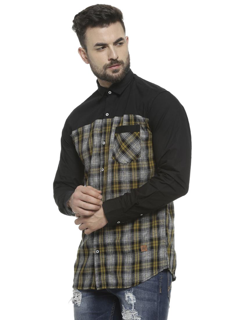 grey checkered casual shirt - 16713862 - Zoom Image - 2