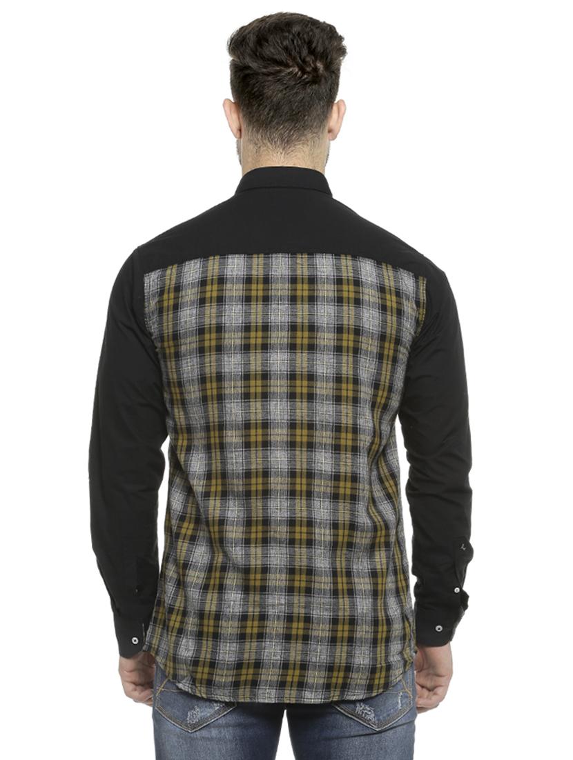 grey checkered casual shirt - 16713862 - Zoom Image - 3