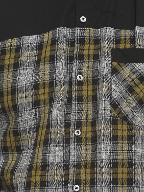 grey checkered casual shirt - 16713862 - Zoom Image - 5