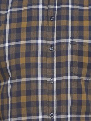 brown checkered casual shirt - 16713863 - Standard Image - 5