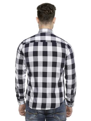 white checkered casual shirt - 16713865 - Standard Image - 3