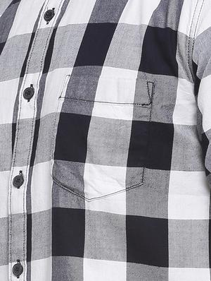 white checkered casual shirt - 16713865 - Standard Image - 5