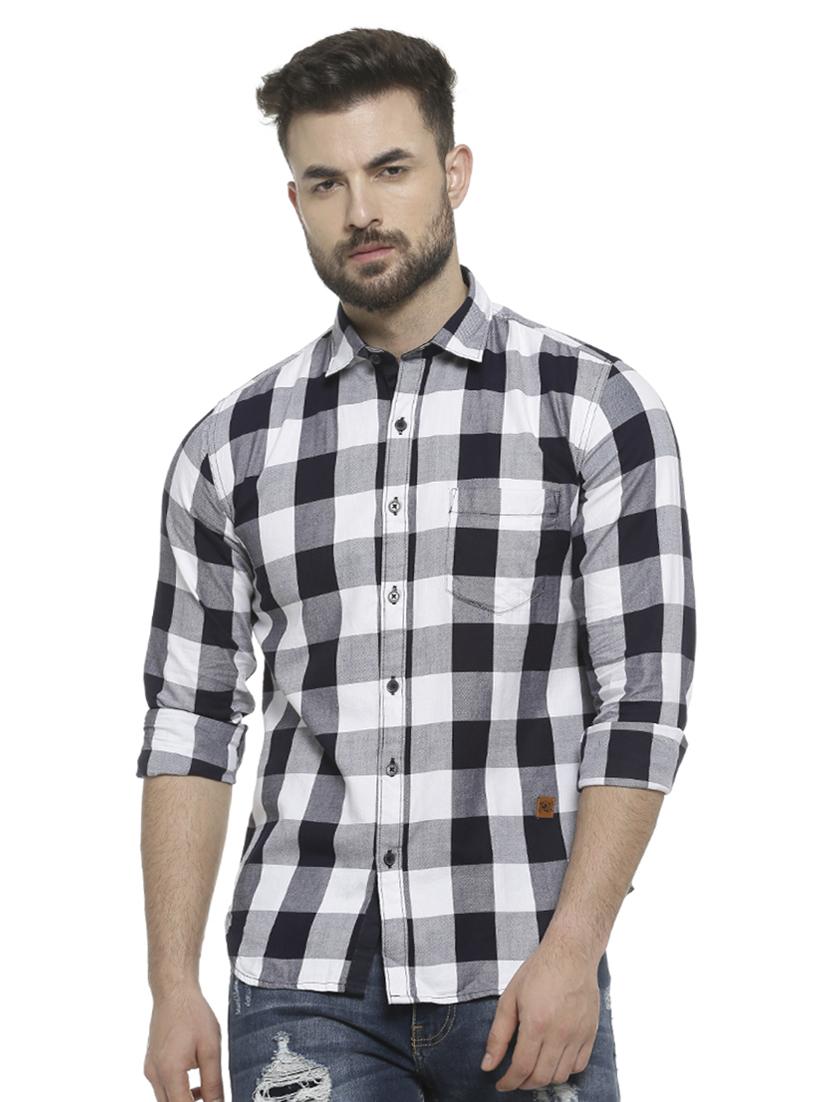 white checkered casual shirt - 16713865 - Zoom Image - 1