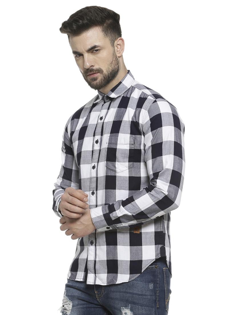 white checkered casual shirt - 16713865 - Zoom Image - 2