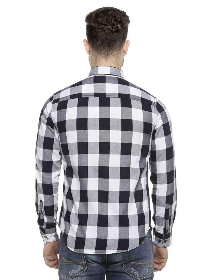 white checkered casual shirt - 16713865 - Zoom Image - 3