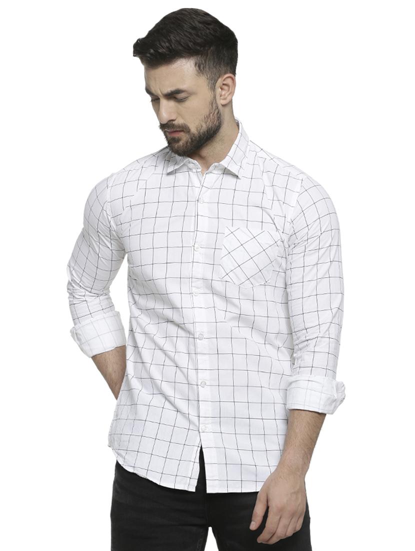 white checkered casual shirt - 16713869 - Zoom Image - 1