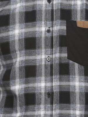 black checkered casual shirt - 16713873 - Standard Image - 5