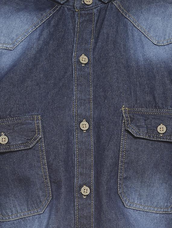 blue faded casual shirt - 16713876 - Zoom Image - 5