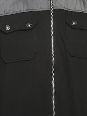 black color block casual jacket - 16713880 - Standard Image - 5