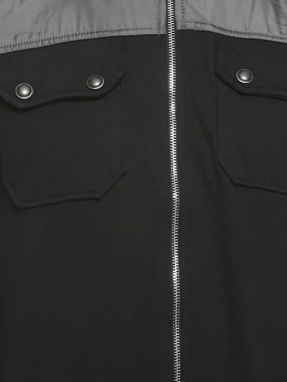 black color block casual jacket - 16713880 - Zoom Image - 5