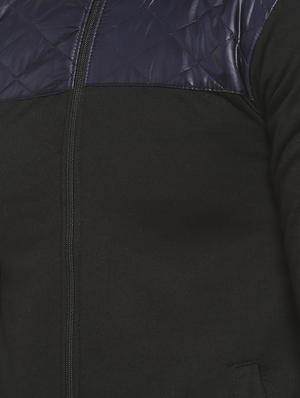 black color block casual jacket - 16713881 - Standard Image - 5