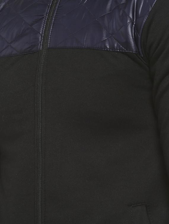 black color block casual jacket - 16713881 - Zoom Image - 5