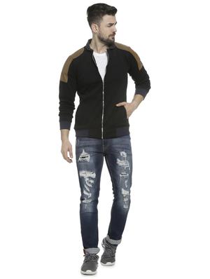 black color block casual jacket - 16713885 - Standard Image - 4