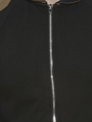 black color block casual jacket - 16713885 - Standard Image - 5