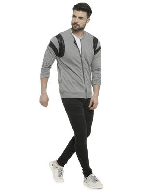 grey taped casual jacket - 16713886 - Standard Image - 4