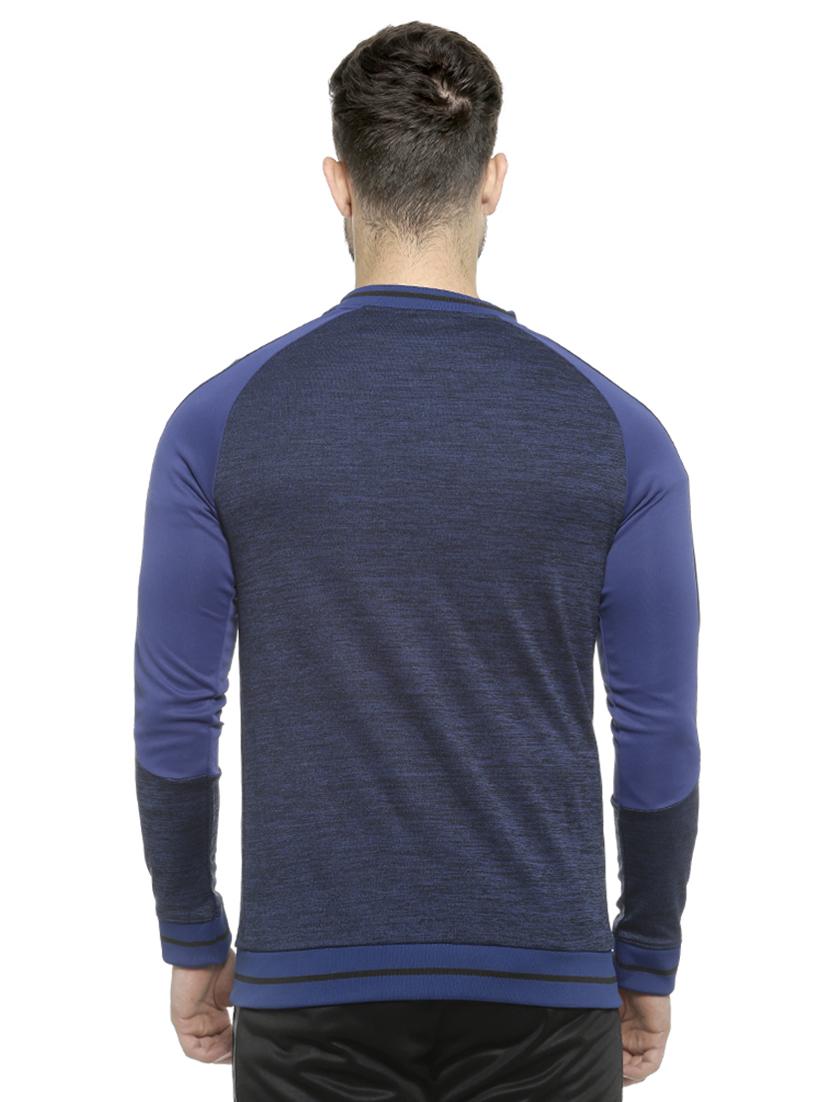 blue color block casual jacket - 16713894 - Zoom Image - 3