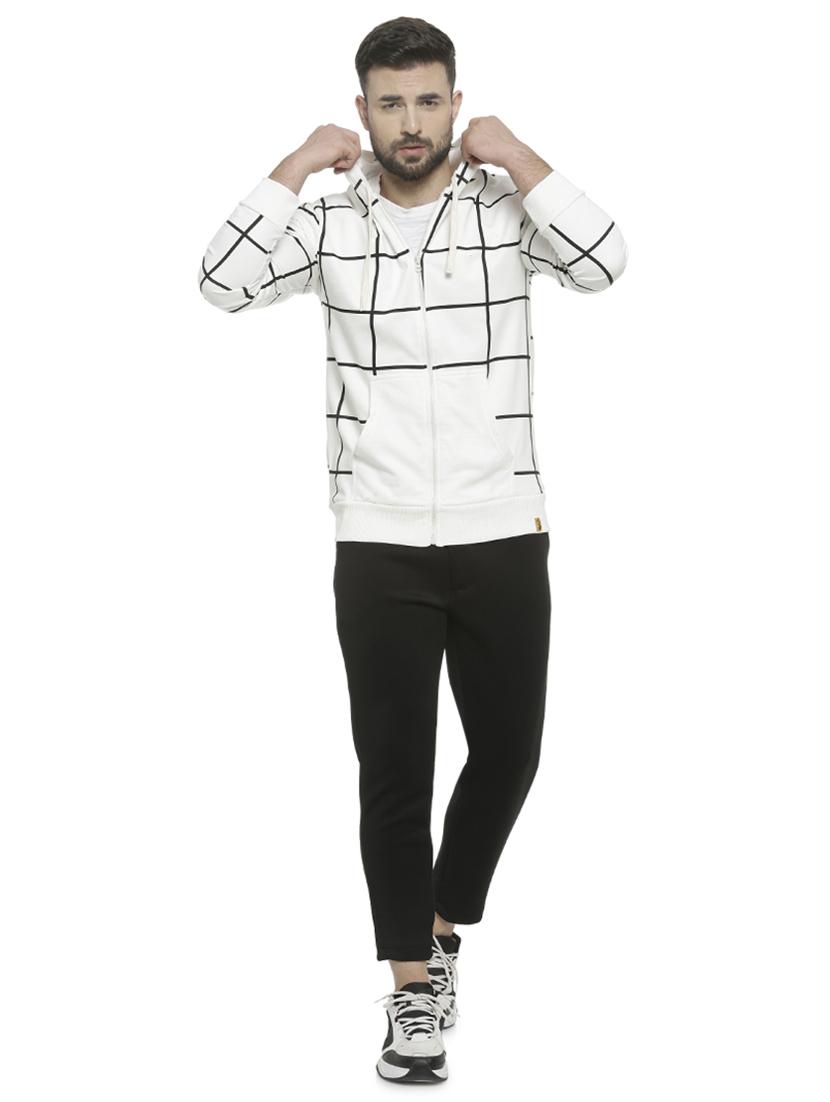 white checkered hooded sweatshirt - 16713895 - Zoom Image - 4