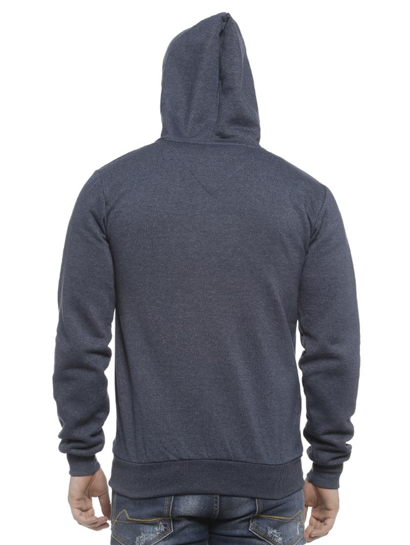 blue solid hooded sweatshirt - 16713897 - Zoom Image - 3