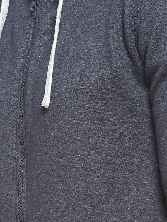 blue solid hooded sweatshirt - 16713897 - Zoom Image - 5
