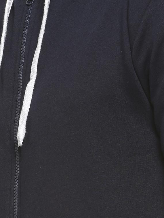 blue solid hooded sweatshirt - 16713898 - Zoom Image - 5
