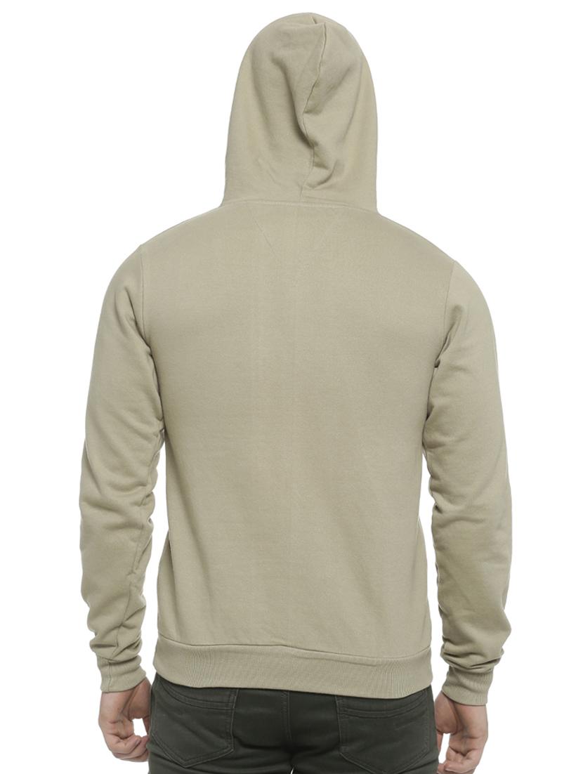 olive green solid hooded sweatshirt - 16713903 - Zoom Image - 3