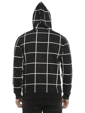 black checkered hooded sweatshirt - 16713905 - Standard Image - 3