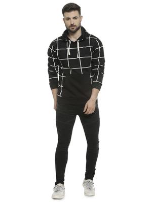black checkered hooded sweatshirt - 16713905 - Standard Image - 4