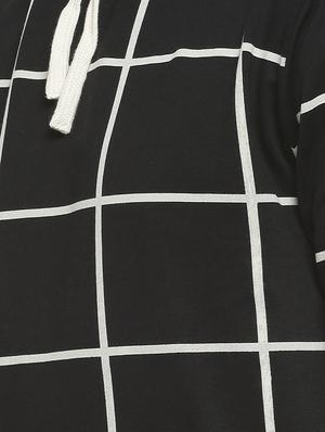 black checkered hooded sweatshirt - 16713905 - Standard Image - 5