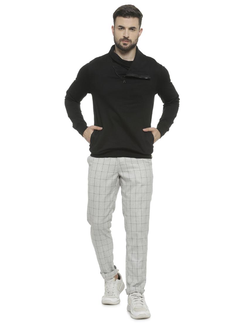 black solid sweatshirt - 16713908 - Zoom Image - 4