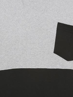 grey color block hooded sweatshirt - 16713911 - Standard Image - 5