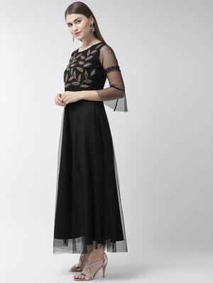embroidered detail maxi dress - 16713924 - Standard Image - 2