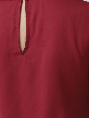 pearl embellished key hole neck top - 16713937 - Standard Image - 6