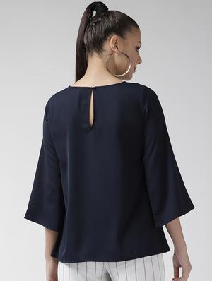 embellished detail round neck top - 16713939 - Standard Image - 3