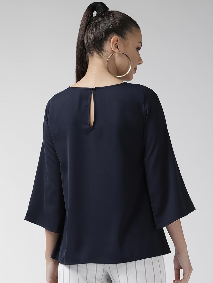 embellished detail round neck top - 16713939 - Zoom Image - 3