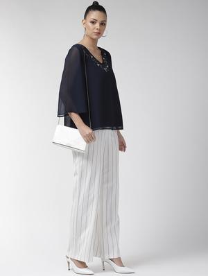 embellished detail v-neck top - 16713945 - Standard Image - 4