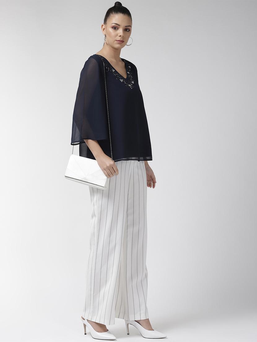 embellished detail v-neck top - 16713945 - Zoom Image - 4