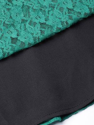 lace detail round neck top - 16713946 - Standard Image - 6