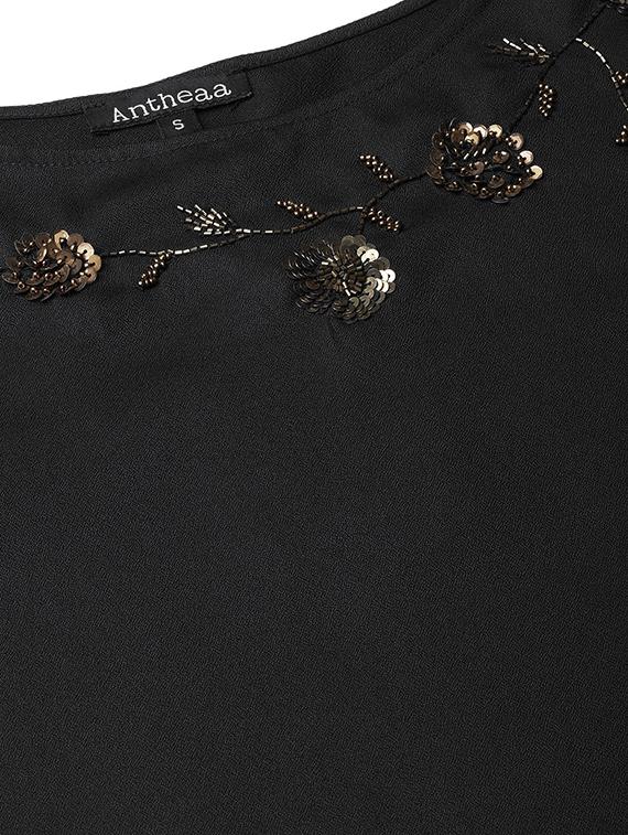 embellished detail bell sleeved top - 16713947 - Zoom Image - 5