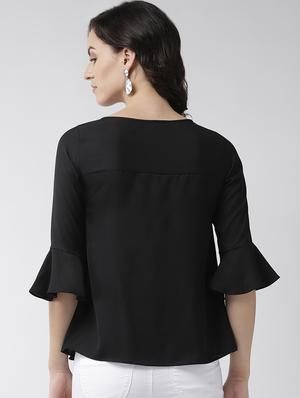 embellished detail bell sleeved top - 16713951 - Standard Image - 3
