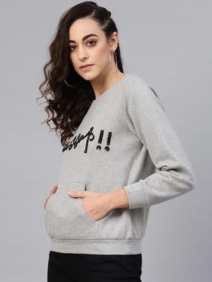 round neck embellished sweatshirt - 16713963 - Standard Image - 2