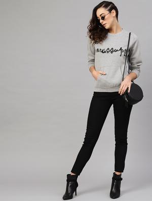 round neck embellished sweatshirt - 16713963 - Standard Image - 4