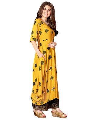 conversational cowl kurta - 16713966 - Standard Image - 2