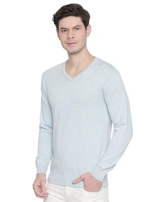 light blue solid pullover - 16713987 - Standard Image - 2