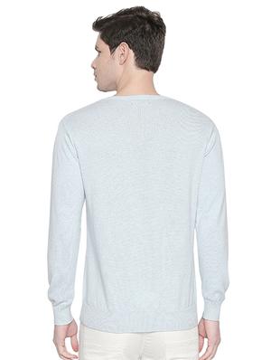 light blue solid pullover - 16713987 - Standard Image - 3